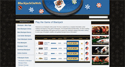 Desktop Screenshot of blackjackonweb.com