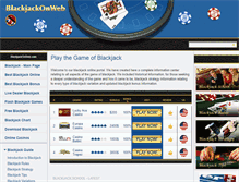 Tablet Screenshot of blackjackonweb.com